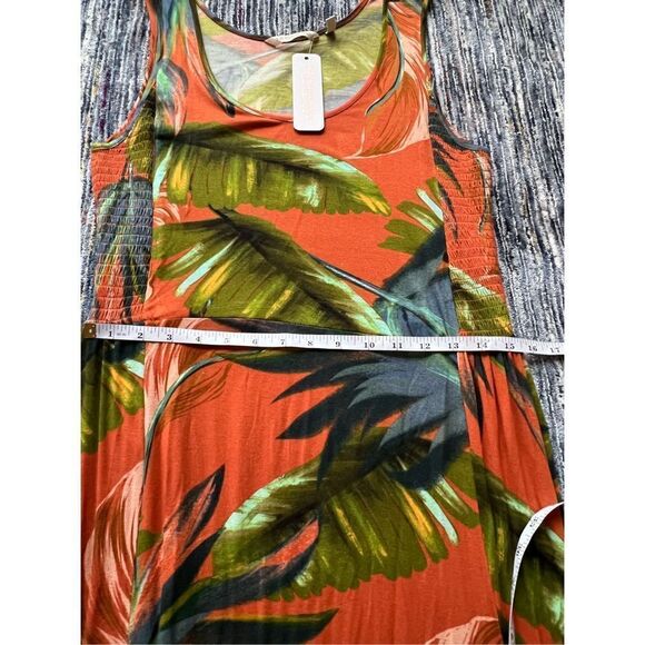 SOFT SURROUNDINGS NWT Sleeveless Tropical Floral FABIANA Hi-Low Maxi Dress size - Picture 8 of 9